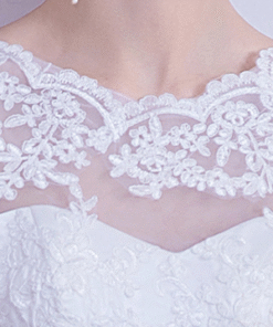 white lace wedding dress 1121-001
