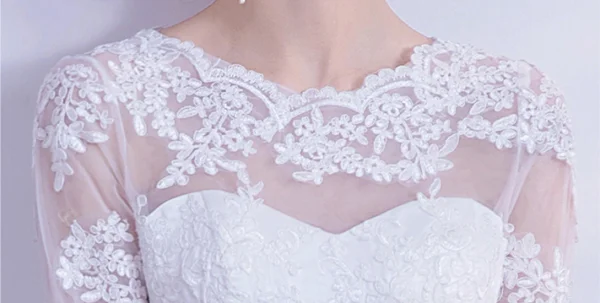 white lace wedding dress 1121-001