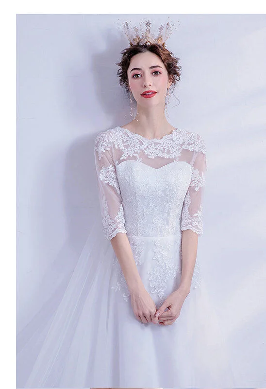 white lace wedding dress 1121-005