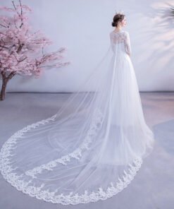 white lace wedding dress 1121-010