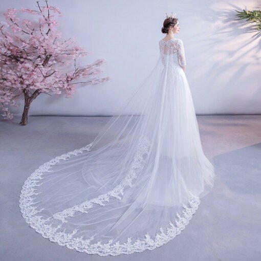 white lace wedding dress 1121-010