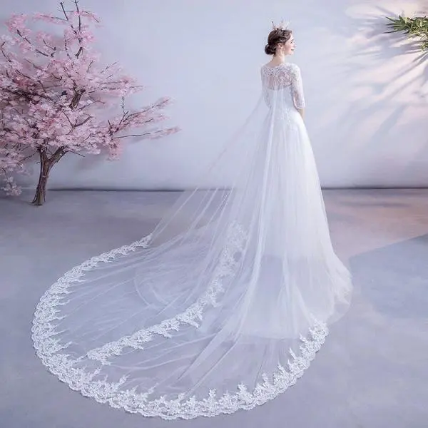 white lace wedding dress 1121-010