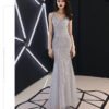 grey mermaid prom dress 1127-006