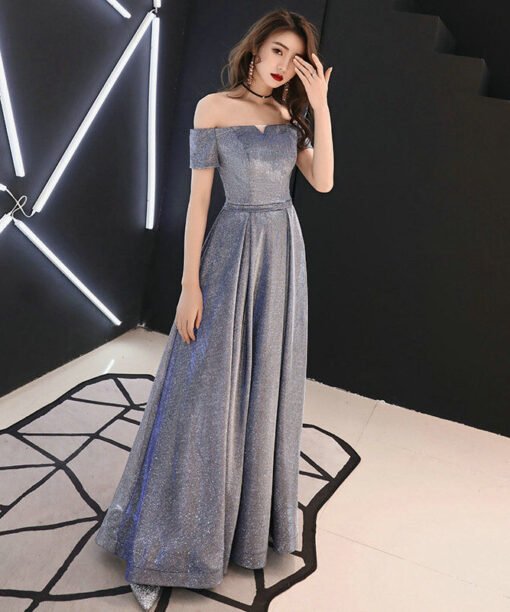 off the shoulder a line prom dress 1128-002