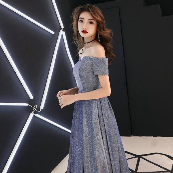 off the shoulder a line prom dress 1128-003
