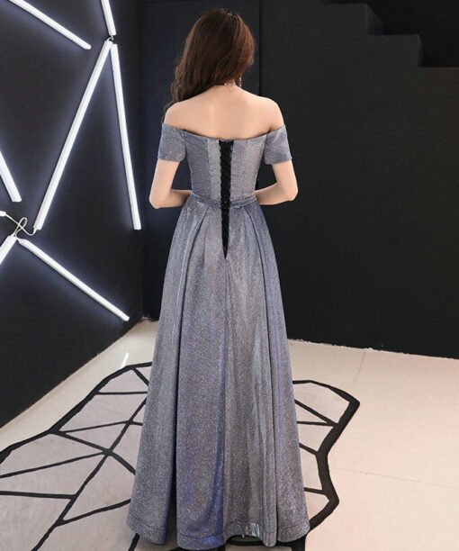 off the shoulder a line prom dress 1128-005