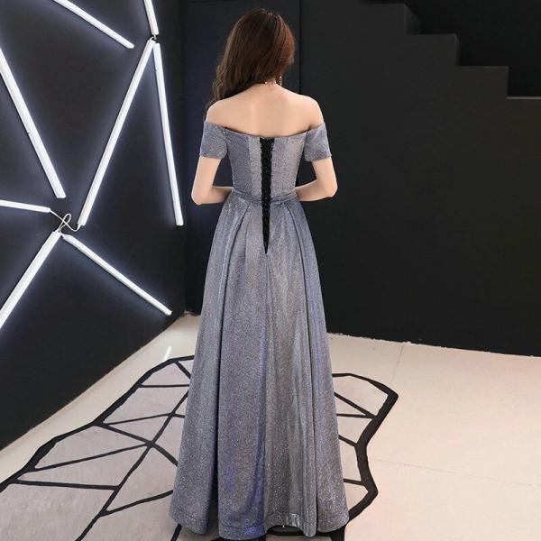 off the shoulder a line prom dress 1128-005