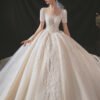 princess ball gown wedding dress 1126-004