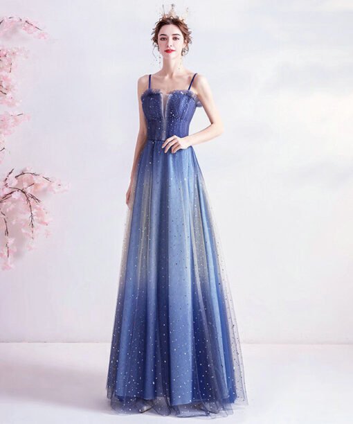 Spaghetti Strap prom dress 1150-001