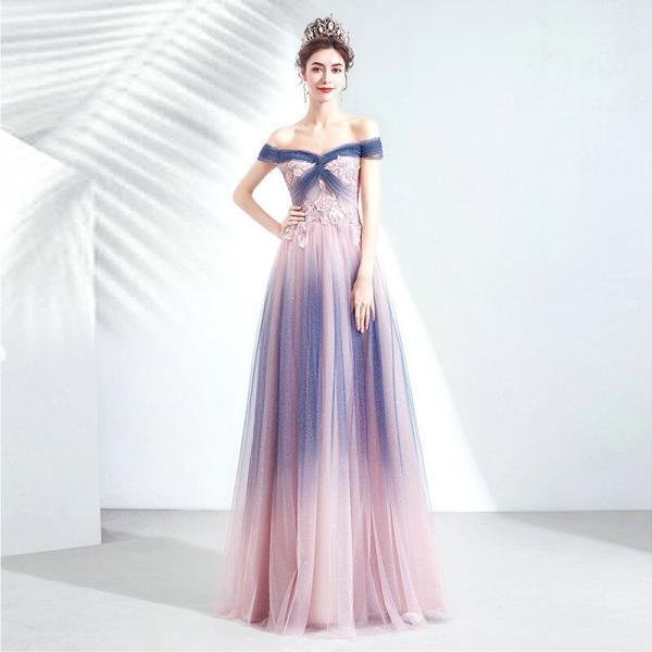 blue and pink prom dress 1141002