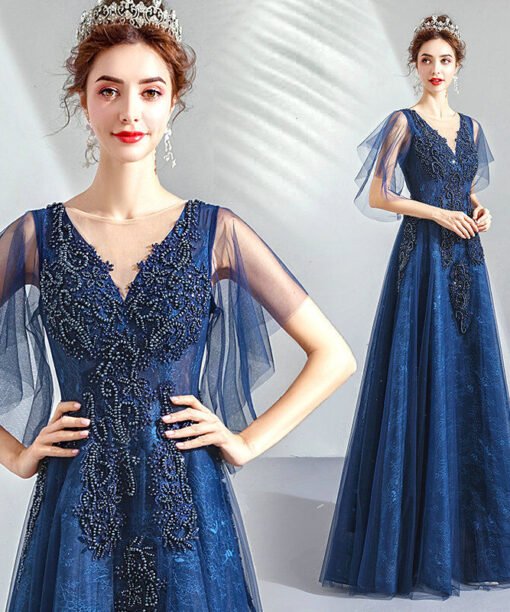 blue long formal dress 1144007