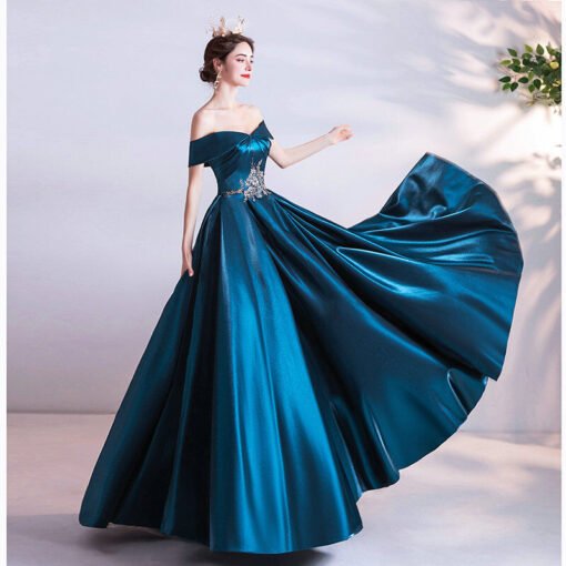 dark blue prom dresses 1146-008