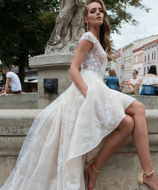 low back wedding dress 1161-003