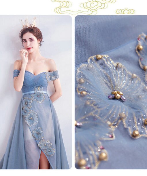 off the shoulder formal dress 1142004