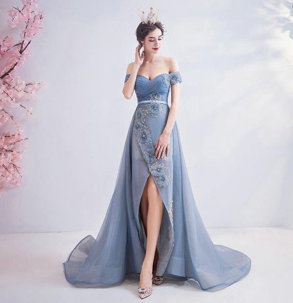 off the shoulder formal dress 1142006