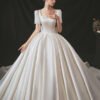 satin ball gown wedding dress 1157-005