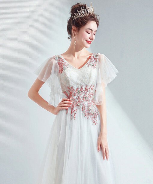 white prom dress 1156-004