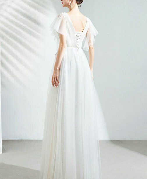 white prom dress 1156-006