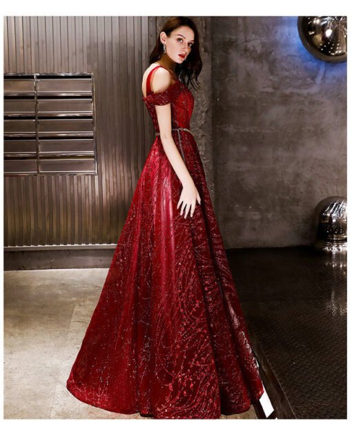 Burgundy bridesmaid dress 1166-001