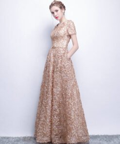 champagne formal dress 1170-001