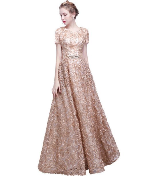 champagne formal dress 1170-002