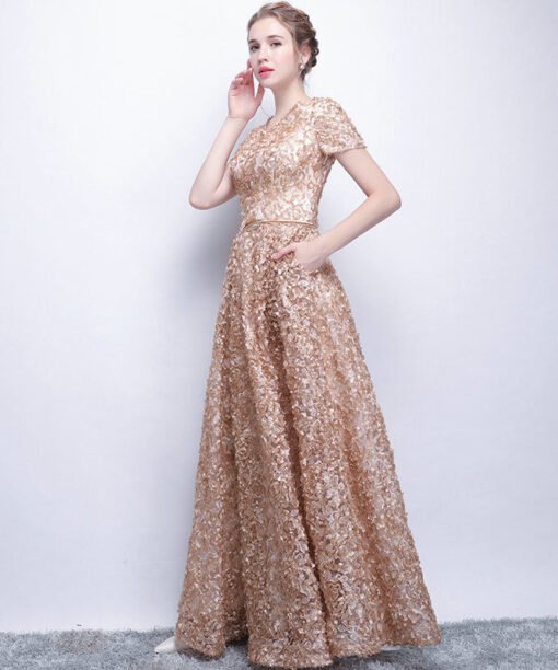 champagne formal dress 1170-003