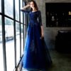 dark blue formal dress 1162-006