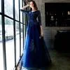 dark blue formal dress 1162-006