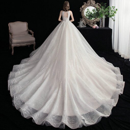 halter ball gown wedding dress 1205-003