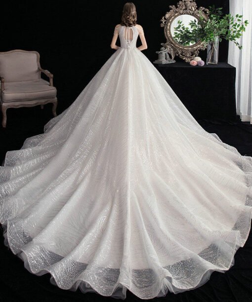 halter ball gown wedding dress 1205-003