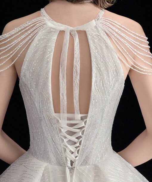 halter ball gown wedding dress 1205-004