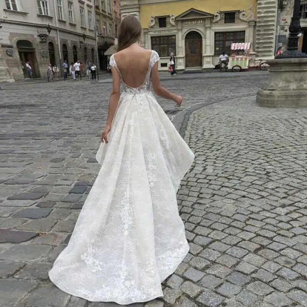 high low wedding dress 899-002