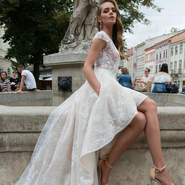 high low wedding dress 899-003