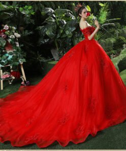 red princess wedding dress 1198-005