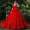 red wedding dress plus size 1199-003
