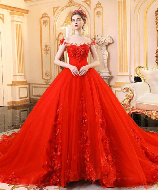 red wedding gowns 1196-003