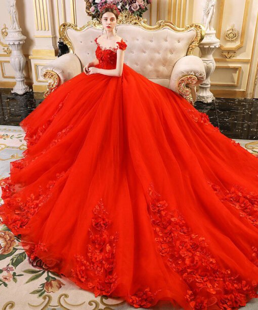 red wedding gowns 1196-004