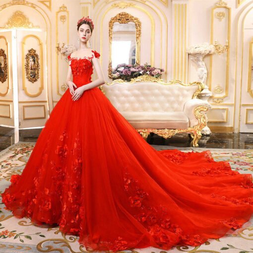 red wedding gowns 1196-005