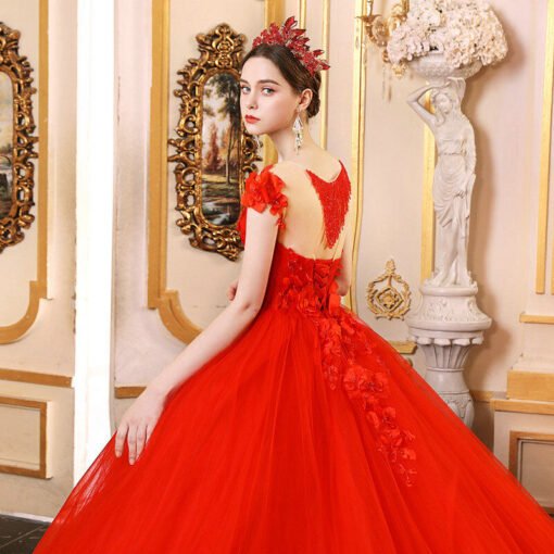 red wedding gowns 1196-006