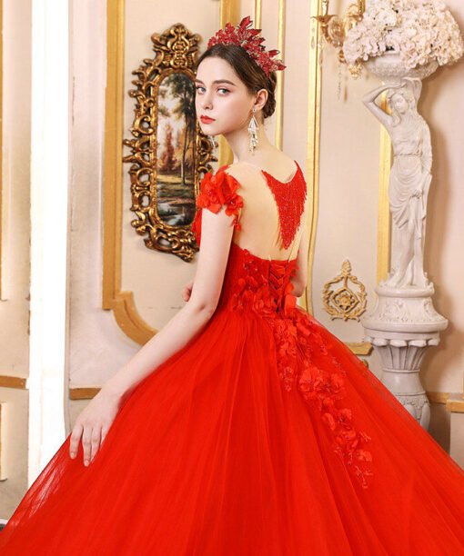 red wedding gowns 1196-006