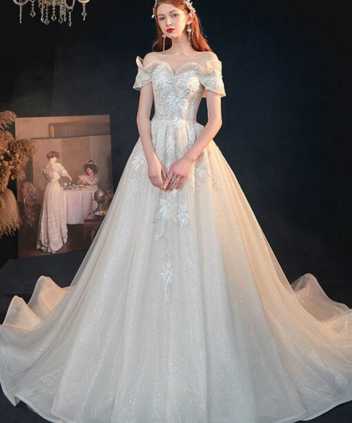 sweetheart a line wedding dress 1208-003