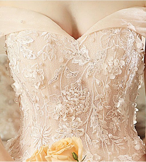 wedding dress with flowers 1197-001
