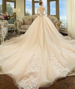 wedding dress with flowers 1197-005