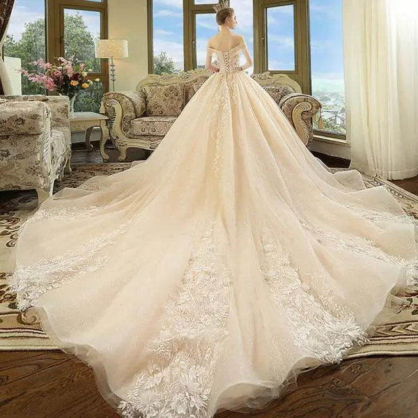 wedding dress with flowers 1197-005