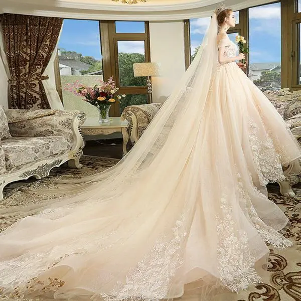 wedding dress with flowers 1197-006