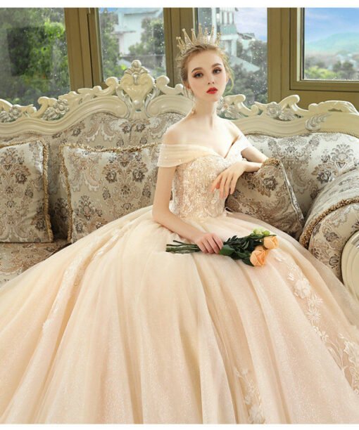 wedding dress with flowers 1197-008