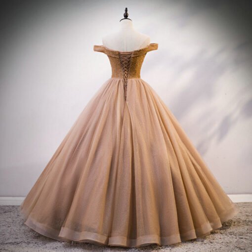 off the shoulder quinceanera dress 1216-005