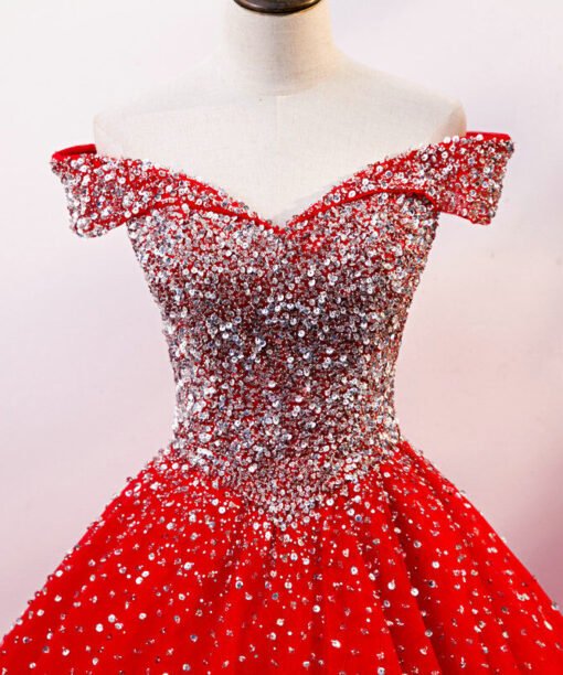 red quinceanera dress 1218-003