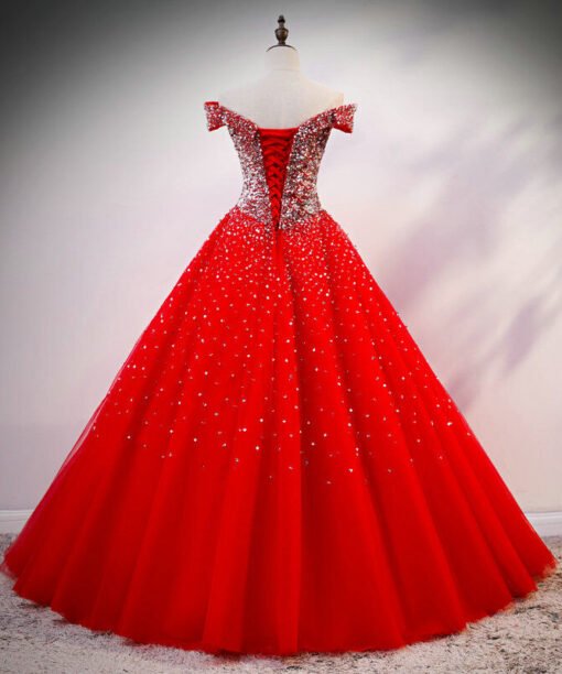 red quinceanera dress 1218-006
