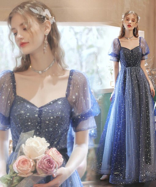 blue sparkly formal dress 1121007